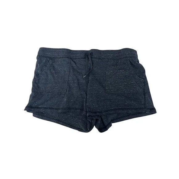 Athletic Works Lounge Shorts Comfy Knit Drawstring Pockets Heather Black XL - Picture 1 of 5